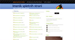 Desktop Screenshot of imenik.spletnih-strani.si